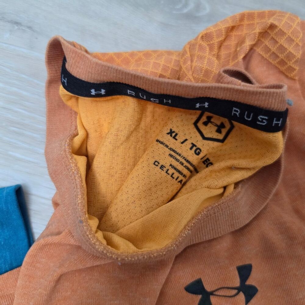 Under Armour Men's Short Sleeve Tees - Blue and Orange - Picture 4 of 5